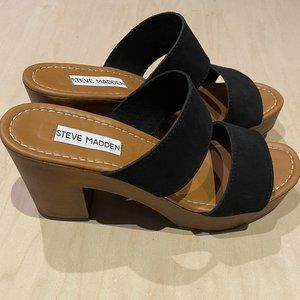 Steve Madden Francesca Mule - Black, Size 8